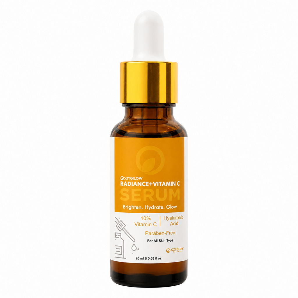 OxyGlow Radiance + Vitamin C Serum with Hyaluronic Acid for Bright & Glowing Skin